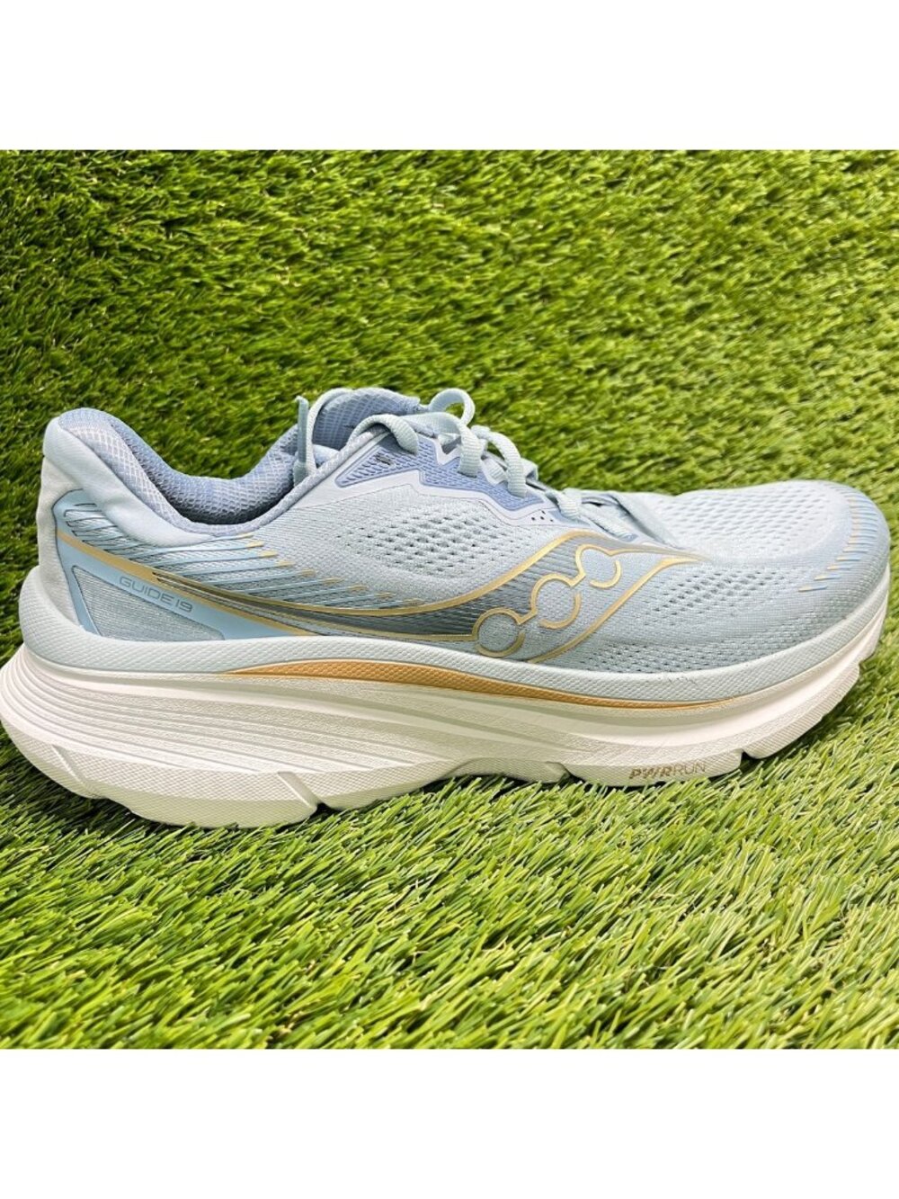 Saucony Guide 19 Womens Size 11.5 Blue White Athletic Running Shoes Sneakers
